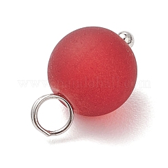 8 шт. 8-х цветные подвески из матового стекла PALLOY-JF04088