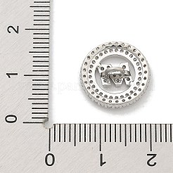 Стойка покрытие латунные микропаве прозрачные кубические циркониевые кнопки KK-K293-12A-P