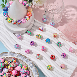 Бусины из полимерной глины  CLAY-PA0001-08C