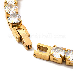 Теннисный браслет из прозрачного кубического циркония&nbsp;BJEW-E009-25B-G