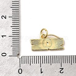 Подвески из латуни и эмали в стиле ковбоя&nbsp;KK-A268-04B-G