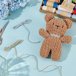 17 ярд двухцветной полиэстеровой плетеной кружевной отделки&nbsp;OCOR-WR0002-03A