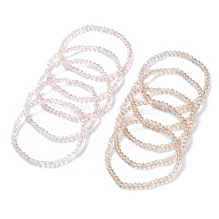 5шт наборы эластичных браслетов из стеклянных бусин&nbsp;BJEW-YW00003-01