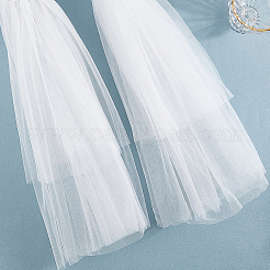 Свадебные нейлоновые нарукавники для женщин&nbsp;AJEW-WH20007-91A