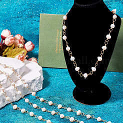 Цепочки из культивированного пресноводного жемчуга ручной работы из 1 нити&nbsp;AJEW-TA0001-93