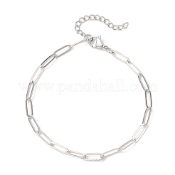 Женский набор из 3 браслета-цепочки со скрепками из нержавеющей стали 304 и латуни&nbsp;BJEW-JB12658