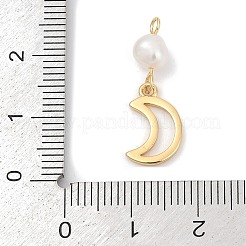 Подвески из натурального пресноводного жемчуга и латуни KK-U062-16G