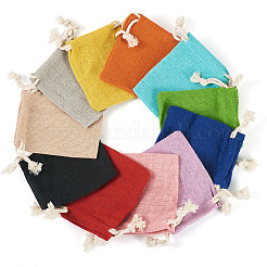 22 шт. 11-х цветные прямоугольные тканевые упаковочные мешочки&nbsp;ABAG-TA0001-87A