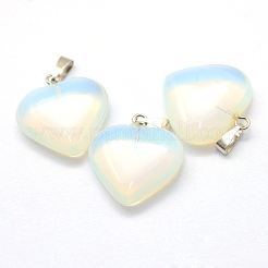 Сердце Opalite подвески&nbsp;X-G-Q438-06