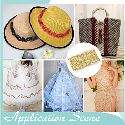 Отделка из волнистого полиэстерового кружева OCOR-WH0078-411B