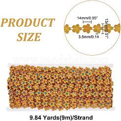 Пластиковая отделка бисером гирлянды FIND-WH0056-89