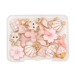 20шт 10 стиля подвески из сплава с эмалью&nbsp;ENAM-FP0002-55