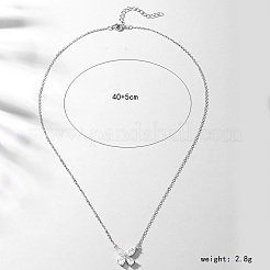 Элегантное серебряное колье с бабочкой и цирконом для женщин на отдых TG1092