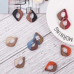 Подвески из смолы и дерева&nbsp;RESI-OL0001-01