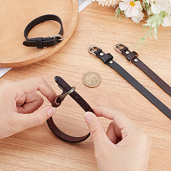 4 шт. 2-цветные регулируемые браслеты из искусственной кожи для мужчин и женщин&nbsp;BJEW-CL0001-31