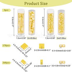 530шт 2 стеклянных бисера с 2 отверстиями SEED-NB0001-74
