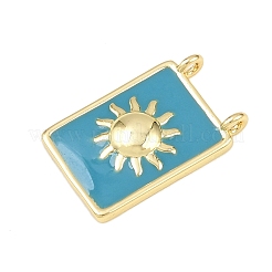 Латунь эмаль подвески&nbsp;KK-L251-01G-D