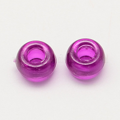 Прозрачного акрилового Европейский бисером&nbsp;X-MACR-Q156-02