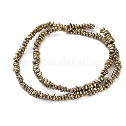 Гальванические нити из синтетических немагнитных гематитовых бусин G-I364-B01-01