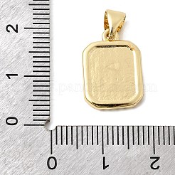 Латунные микропаве прозрачные подвески с фианитом&nbsp;KK-Z150-02G