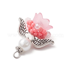 Подвески-ангелы из стеклянных бисеров&nbsp;PALLOY-MZ00714-03