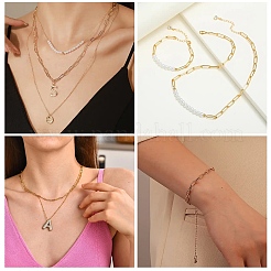 Наборы для самостоятельного изготовления цепочек-ожерельев&nbsp;DIY-YW0011-98