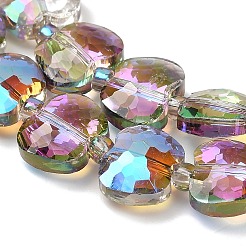 Гальванизируйте прозрачные стеклянные бусины&nbsp;EGLA-H112-03HR-01