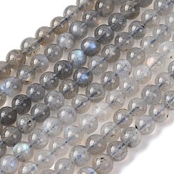 Естественно лабрадорита круглый шарик нити&nbsp;G-M263-B-03