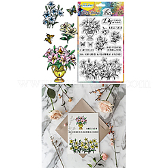 ПВХ пластиковые прозрачные штампы DIY-WH0631-0742