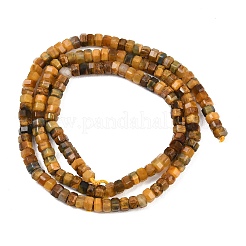 Натуральный тигр кварц бисер пряди&nbsp;G-G345-C11-2x4mm