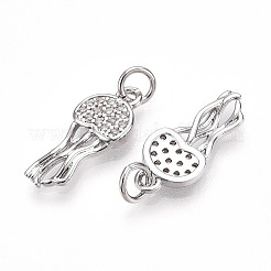 Латунные микро проложить кубического циркония подвески&nbsp;KK-N257-12P