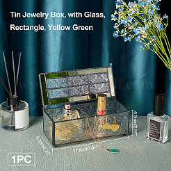 Оловянная шкатулка OBOX-WH0007-09