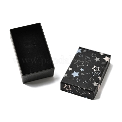 Картонные подарочные коробки для ювелирных изделий с принтом в виде звезд&nbsp;CON-K016-01C