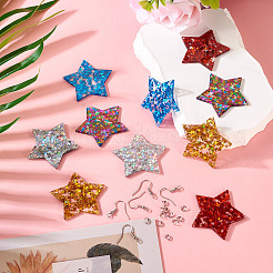 Набор для изготовления висячих сережек своими руками&nbsp;DIY-TA0006-55A