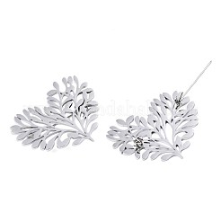 Значок на лацкан в виде сердца из нержавеющей стали 201 JEWB-N007-126P