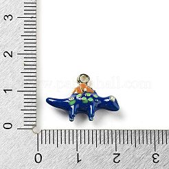 Подвески из эмали и сплава&nbsp;LS-ENAM-H043-01G-12