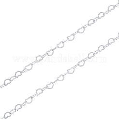 925 серебряная цепочка с сердечками&nbsp;STER-TA0001-35