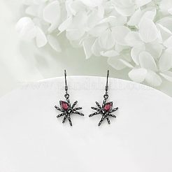 Серьги-подвески из цинкового сплава со стразами в форме паука FS-WGFA087-01