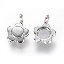 Подвеска-кабошон из не тускнеющей нержавеющей стали 304&nbsp;STAS-F222-019