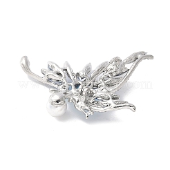 Броши-бабочки из сплава со стразами для одежды рюкзака JEWB-M067-01S
