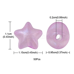 Радужное переливчатое покрытие акриловыми бусинами CACR-YW0001-07