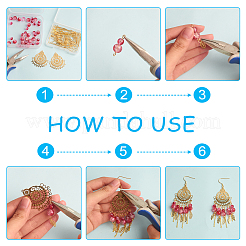 Набор для изготовления филигранных сережек своими руками DIY-UN0003-49