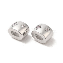 Латунные микро проложить кубического циркония бусы KK-Q773-02P-01