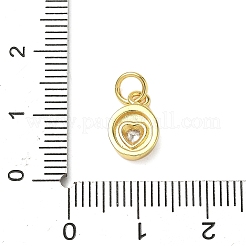 Латунные микро проложить кубического циркония подвески KK-I276-58G