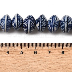 Нитка фарфоровых бусин ручной работы PORC-H014-02