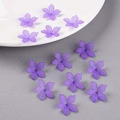 Матовые акриловые колпачки из бисера&nbsp;X-MACR-S371-05A-747