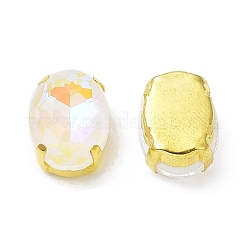 Мокко(мк) овал пришить по стразам&nbsp;RGLA-F080-01A-06