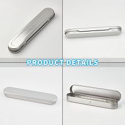 Коробка из белой жести&nbsp;CON-WH0078-16