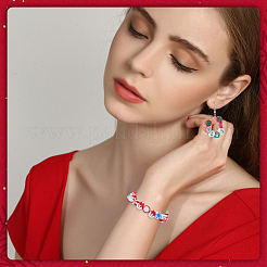 200шт 10 стиля новогодняя тема ручной работы бусины из полимерной глины&nbsp;CLAY-SC0002-54