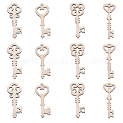 100шт незавершенные деревянные подвески WOOD-CJ0001-55